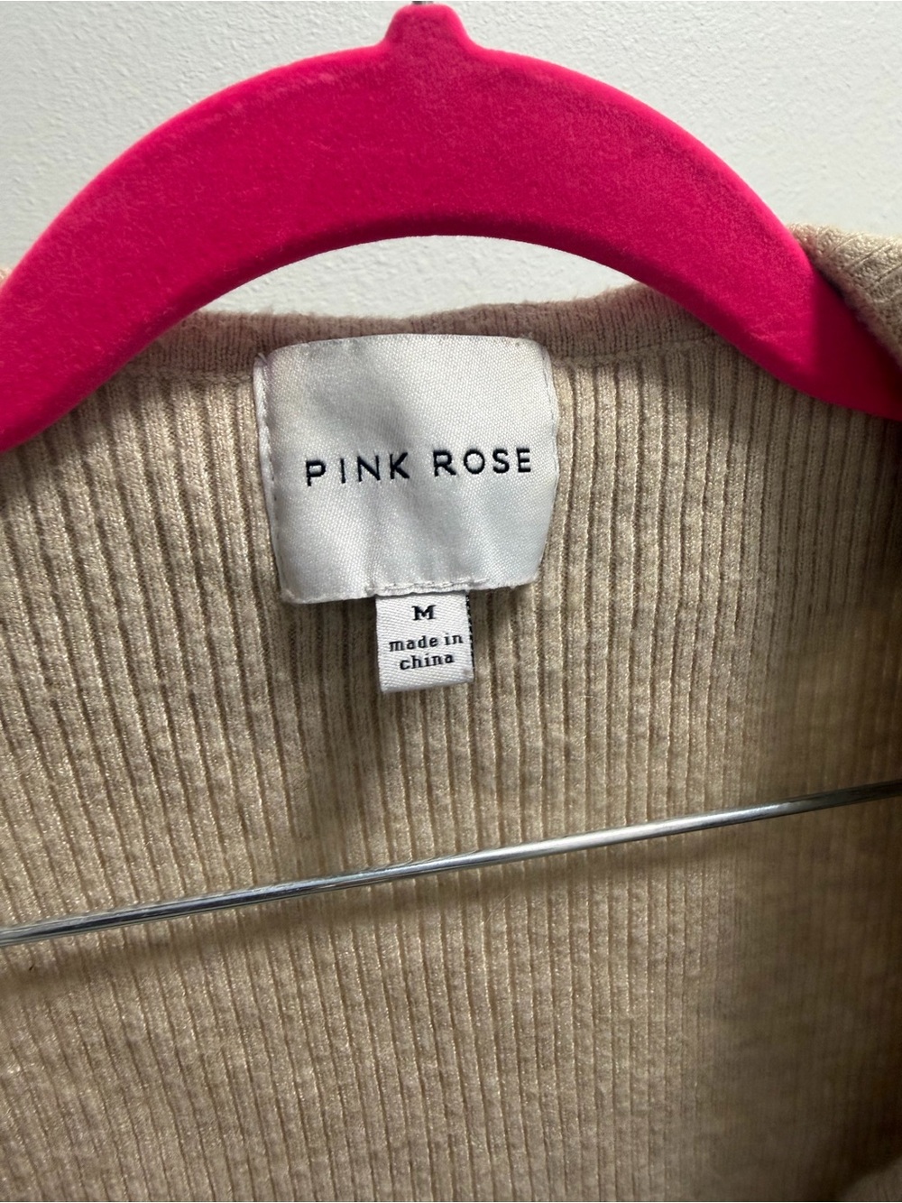 PINK ROSE • Ruffle Cardigan • Cream • Small - Picture 2 of 4